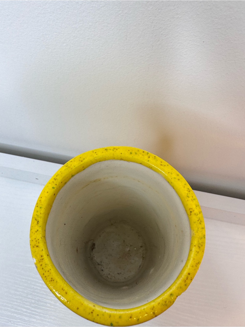 Yellow Speckled Ceramic Bud Vase - Home Accents - Picture 3 of 4